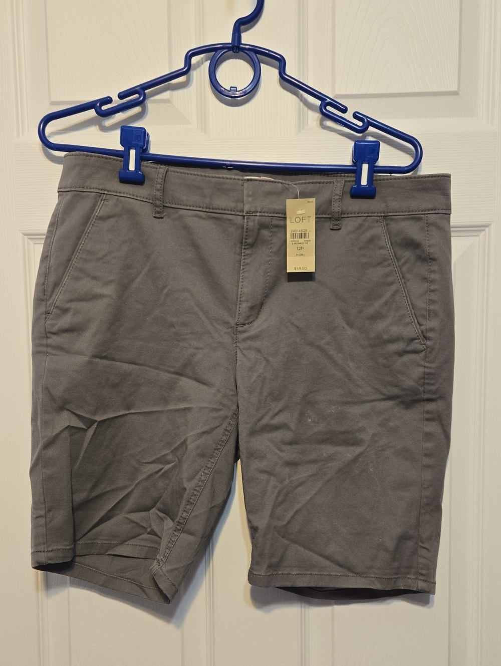 LOFT Women's Grey Marisa Shorts 12P